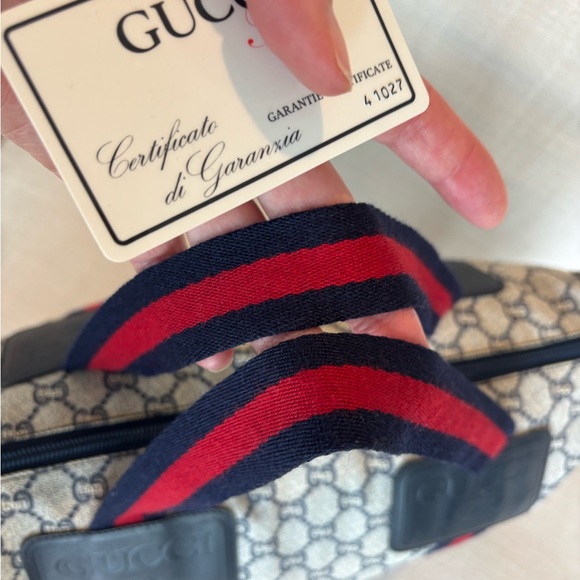 Gucci Plus Monogram Bag with Red and Blue Accents Excellent Condition!! - Picture 5 of 16